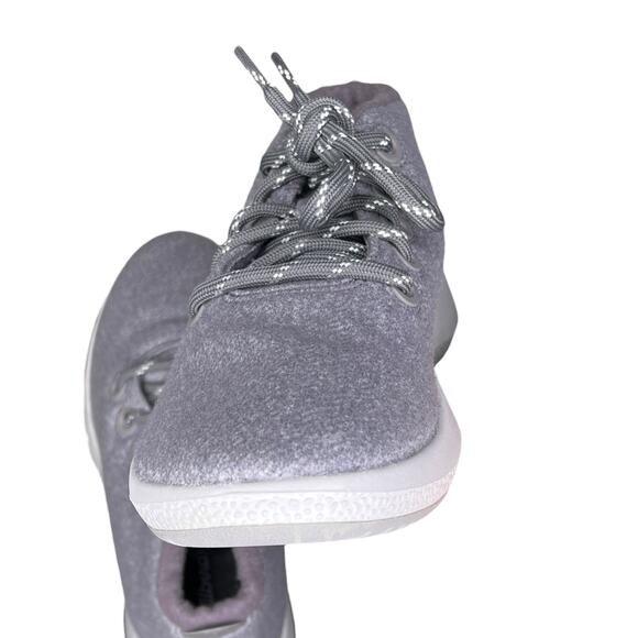 Allbirds (W8) Wool Runner-Up Mizzle Sneakers Weather-Resistant Lightweight Grey - Picture 10 of 13